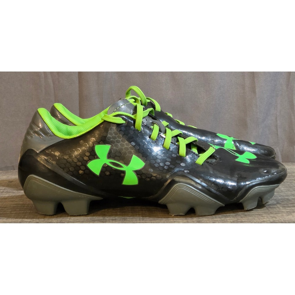 Under Armour Blur Soccer Cleats Men's Size 7 Black Green